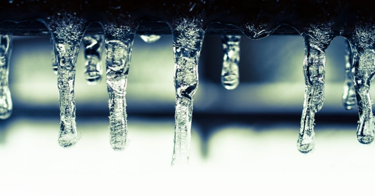 frozen pipe during the winter